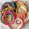 Online Dear-Lover Textured Knotted Thicken Hair Tie Bright Pink