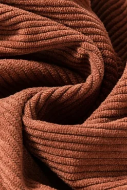 Best Dear-Lover High Waist Square Pockets Corduroy Pants Brown