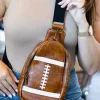 Best Dear-Lover Rugby Football PU Mini Crossbody Bag Brown