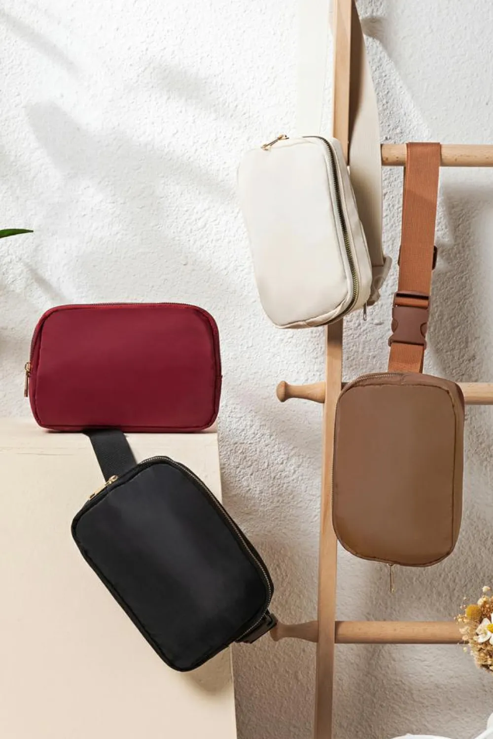 Fashion Dear-Lover Waterproof Zipped Crossbody Bag 20*5*14cm Brown