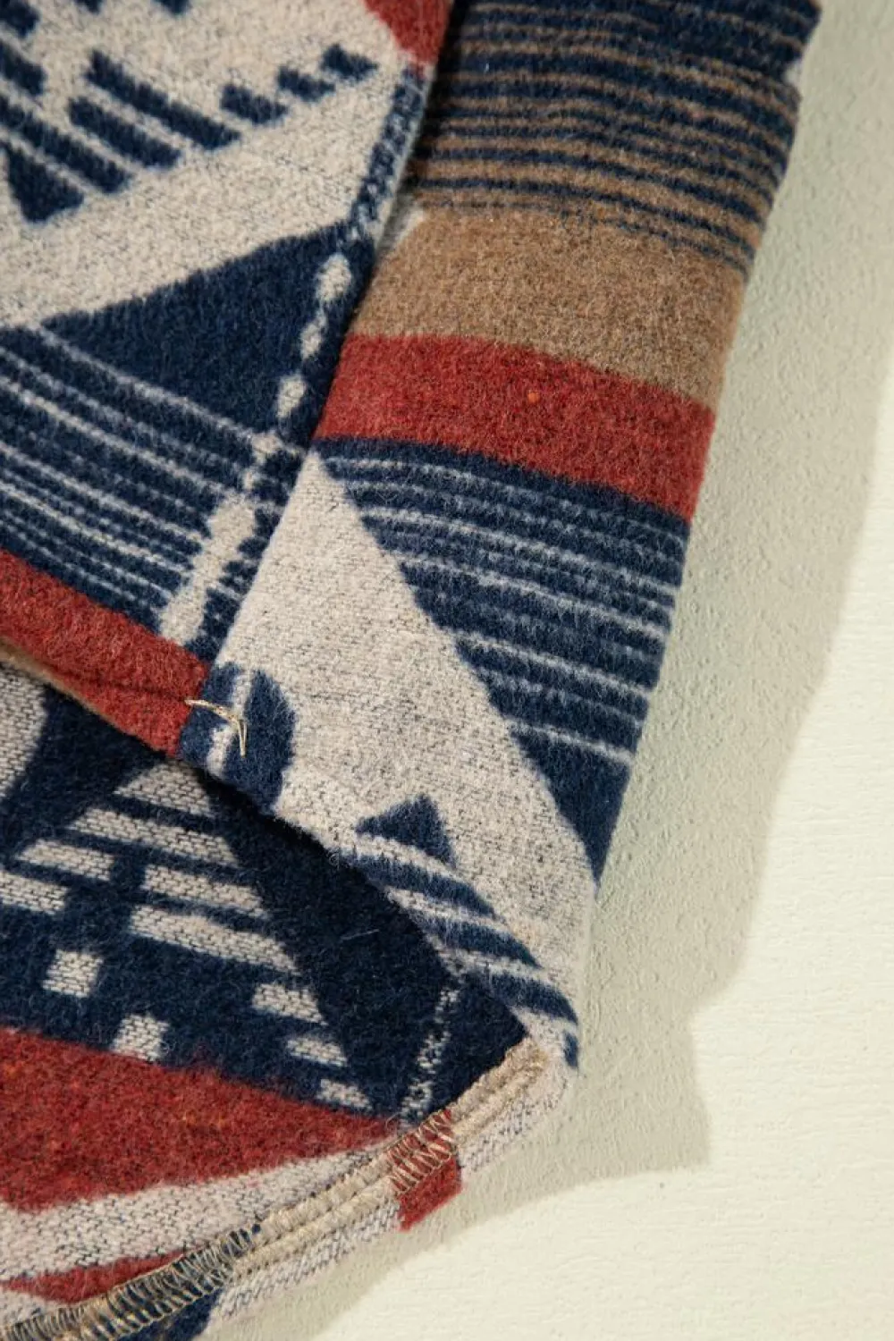 Outlet Dear-Lover Western Aztec Collared Button-up Sweatshirt Brown