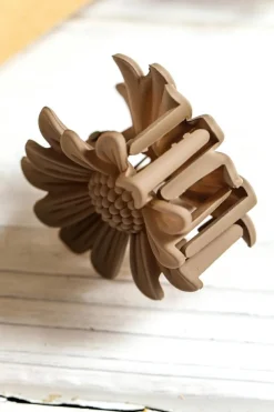 Outlet Dear-Lover Boho Daisy Flower Frosted Hair Clawclip Camel