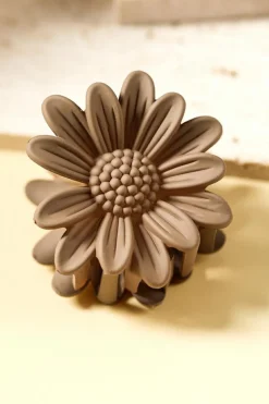 Outlet Dear-Lover Boho Daisy Flower Frosted Hair Clawclip Camel