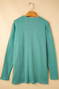Discount Dear-Lover  Solid Textured Open Front Cardigan with Pocket Canton