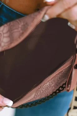 New Dear-Lover Casual Colorblock Strap Chain Shoulder Bag With Coin Purse Pale Chestnut
