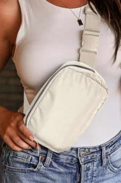 Fashion Dear-Lover Casual Waterproof Zipped Crossbody Chest Bag 20*5*14cm Khaki