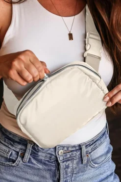 Fashion Dear-Lover Casual Waterproof Zipped Crossbody Chest Bag 20*5*14cm Khaki