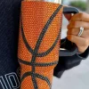 Clearance Dear-Lover Game Day Basketball Rhinestone Studded 40 Oz Tumbler Chestnut