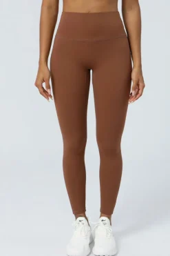 New Dear-Lover Quick-dry Fashion High Waist Sports Leggings Chestnut