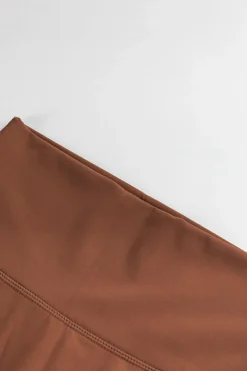 New Dear-Lover Quick-dry Fashion High Waist Sports Leggings Chestnut