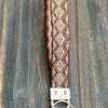 Clearance Dear-Lover Western Pattern Knitted Wristband Keychain Chestnut
