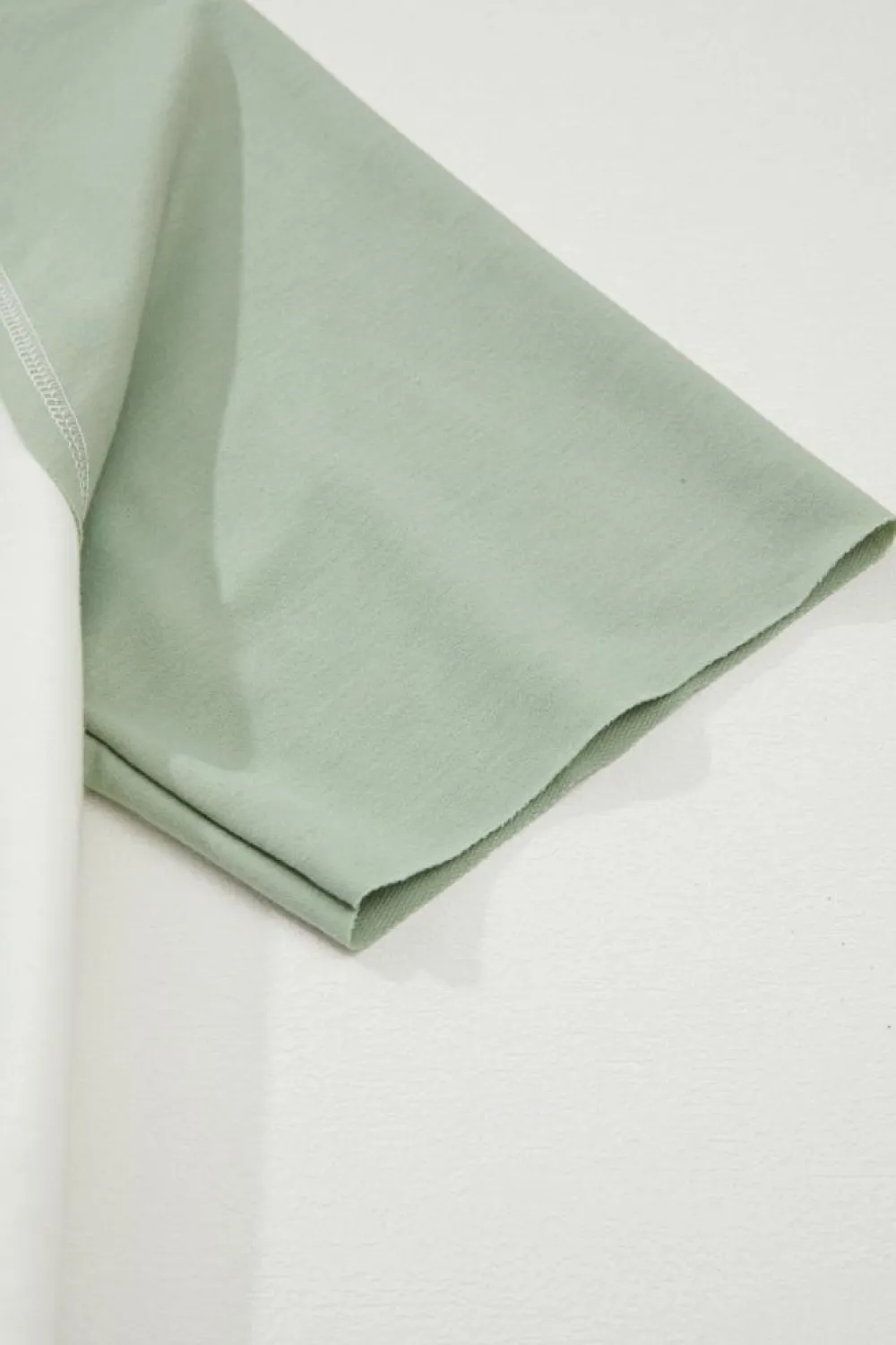 New Dear-Lover Colorblock Raglan Short Sleeve Half Buttons High Low T Shirt Clearly Aqua
