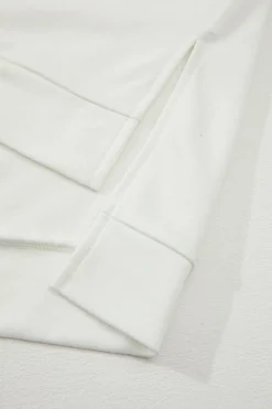 New Dear-Lover Colorblock Raglan Short Sleeve Half Buttons High Low T Shirt Clearly Aqua