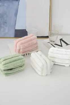 Online Dear-Lover Solid Plush Zipper Square Makeup Bag Clearly Aqua