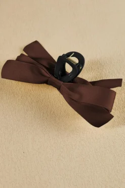 Discount Dear-Lover Bow Decor Large Hair Claw Clip Coffee