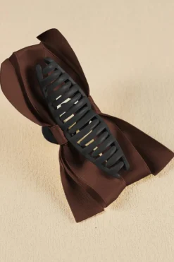 Discount Dear-Lover Bow Decor Large Hair Claw Clip Coffee