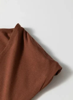 Outlet Dear-Lover Solid Color U Neck Slim Fit Tank Top Coffee