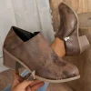 Outlet Dear-Lover Tulip Opening Suede Ankle Boots Coffee