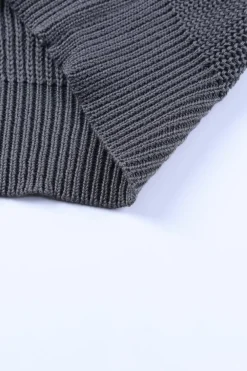 Discount Dear-Lover Color Block Knitted O-neck Pullover Sweater Fiery Red