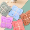 New Dear-Lover Soft Thicken fleece Two Piece Towel Set Coral