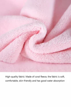 New Dear-Lover Soft Thicken fleece Two Piece Towel Set Coral