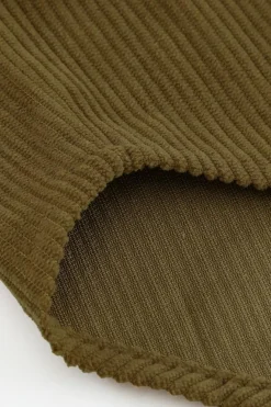 Best Dear-Lover Corduroy Button Pocket Shirt Khaki