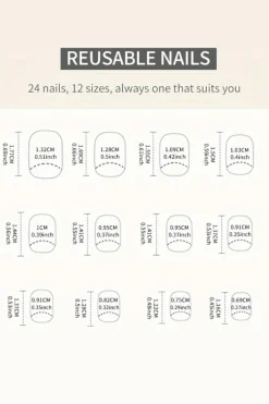 Best Dear-Lover American Flag Shiny Square False Nails Dark Blue
