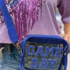 Hot Dear-Lover GAME DAY Rugby Football Clear Shoulder Bag Dark Blue