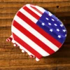 Online Dear-Lover Independence Day Flag Pattern Hair Claw Dark Blue