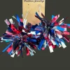 Hot Dear-Lover 4th of July Celebration Tinsel Earrings Dark Blue