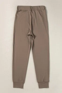 Sale Dear-Lover Drawstring Waist Pocketed Joggers Dark Brown