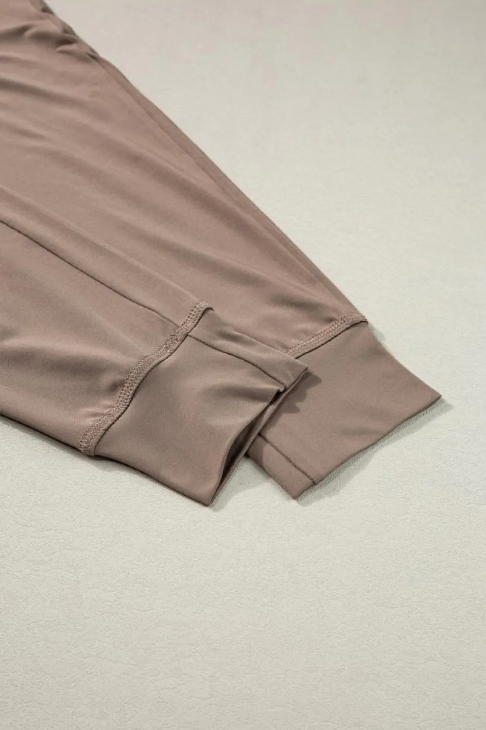 Sale Dear-Lover Drawstring Waist Pocketed Joggers Dark Brown