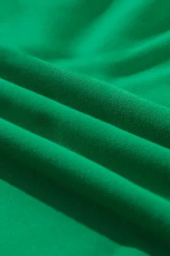 Fashion Dear-Lover Solid Classic Crewneck Pullover Sweatshirt Dark Green
