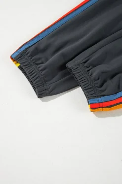 Online Dear-Lover Counting Rainbows High Waist Sweatpants Dark Grey