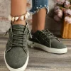 Best Dear-Lover Criss Cross Slip On Canvas Flats Dark Grey