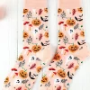 Clearance Dear-Lover Spooky Season Halloween Element Print Socks Delicacy