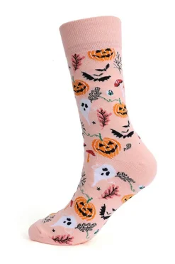 Clearance Dear-Lover Spooky Season Halloween Element Print Socks Delicacy