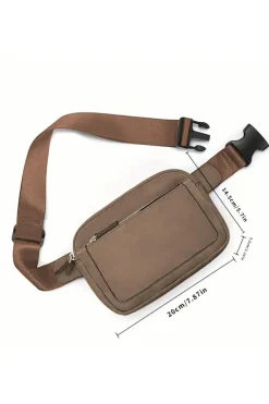 Outlet Dear-Lover Minimalist Multi-zipped Crossbody Bag Desert Palm