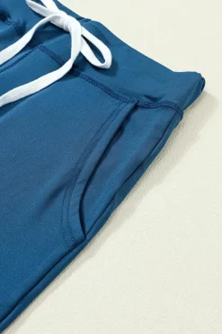 Best Dear-Lover Drawstring Waist Pocketed Joggers Sail Blue
