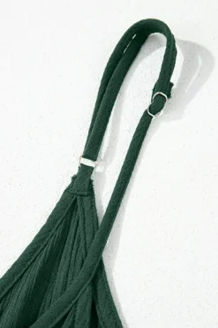 Discount Dear-Lover Spaghetti Straps Pocketed Slouchy Maxi Dress Duffel Green