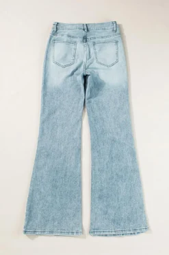 Discount Dear-Lover Acid Wash Extra Wide Leg High Waist Long Jeans Dusk Blue