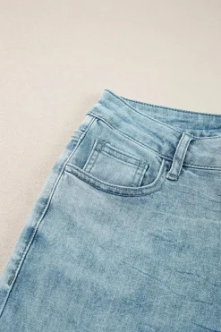 Discount Dear-Lover Acid Wash Extra Wide Leg High Waist Long Jeans Dusk Blue
