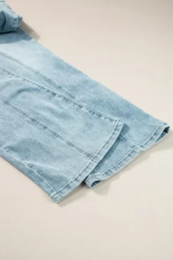 Discount Dear-Lover Acid Wash Extra Wide Leg High Waist Long Jeans Dusk Blue
