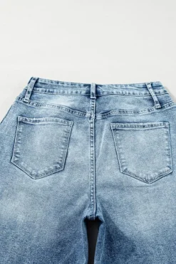Hot Dear-Lover Central Seamed Wide Leg High Waist Jeans Dusk Blue
