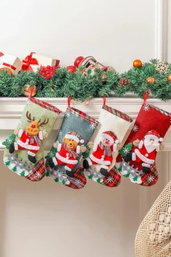 Online Dear-Lover Christmas Holiday Home Hanging Décor Stocking Fiery Red