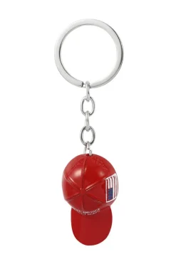 Hot Dear-Lover Make America Great Again Cap Pendant Keychain Fiery Red