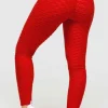 Discount Dear-Lover Perfect Shape Leggings Fiery Red