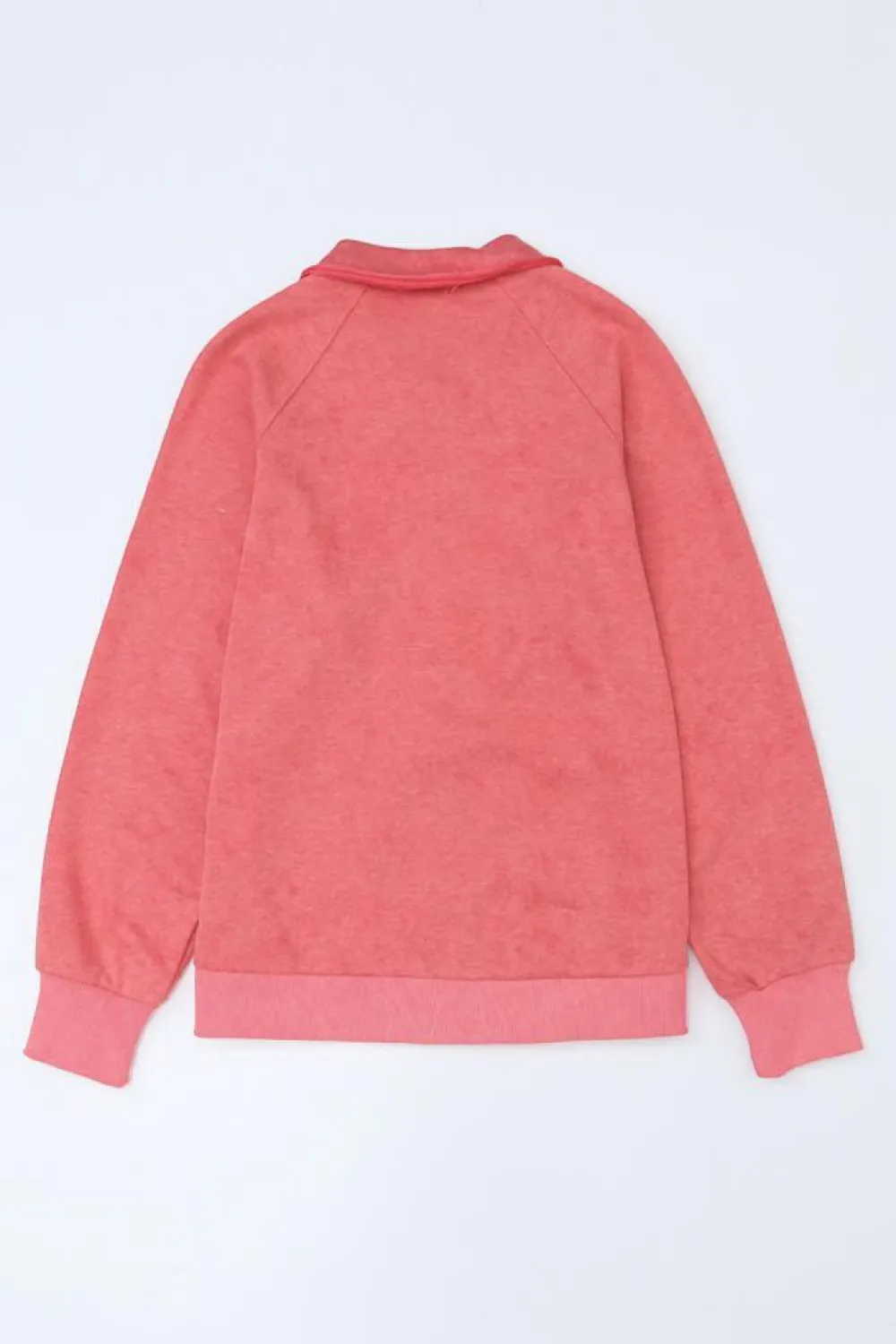 Fashion Dear-Lover Vintage Washed Flap Pocket Button Shacket Fiery Red