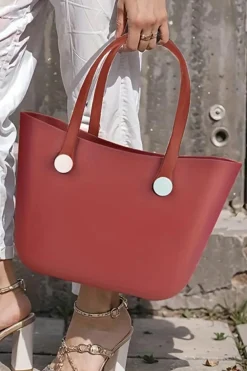 Outlet Dear-Lover Waterproof Self-assembly Detachable Straps EVA Tote Bag Fiery Red