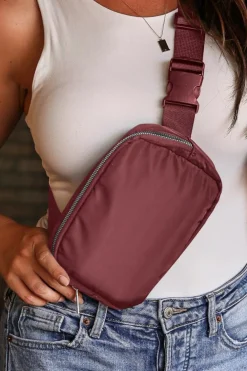 Outlet Dear-Lover Waterproof Zipped Crossbody Chest Bag 20*5*14cm Fiery Red